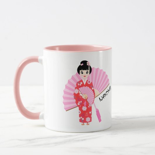 Mug Sakura Cerry Blossom Japonaise Fête d'Anniversaire (Gauche)