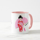 Mug Sakura Cerry Blossom Japonaise Fête d'Anniversaire (Devant droit)