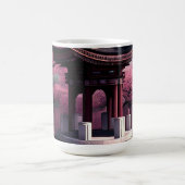 Mug Sakura Cherry Blossom Garden Shrine Pond Japonais (Centre)