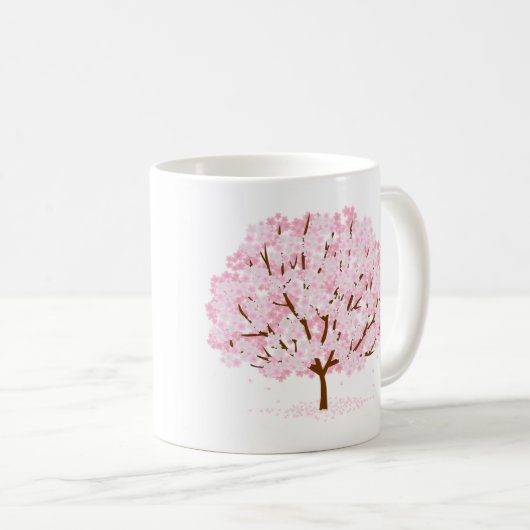 Mug Sakura Tree en pleine floraison - Elégant design d (Devant droit)