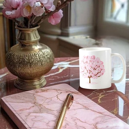 Mug Sakura Tree en pleine floraison - Elégant design d