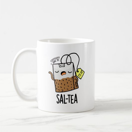 Mug Sal-té Blague de thé drôle (Gauche)