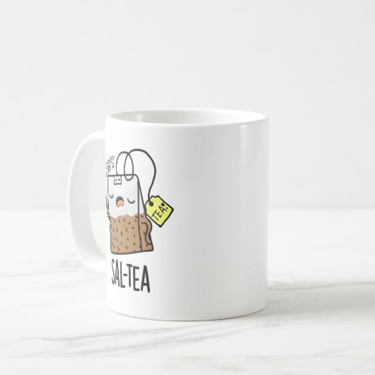 Mug Sal-tea Funny Tea Pun (Devant gauche)