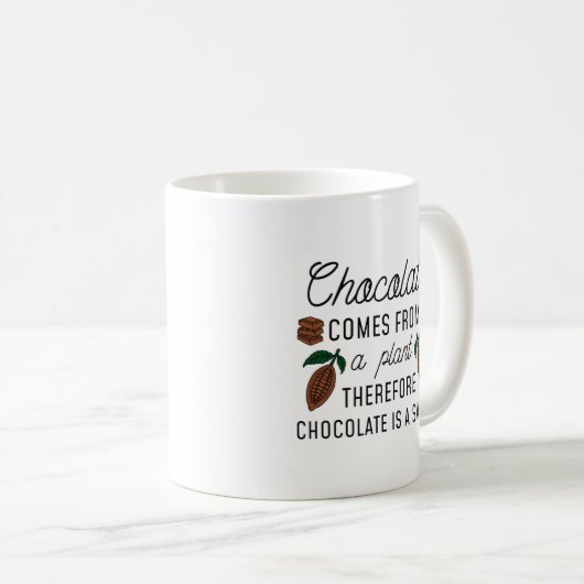 Mug Salade de chocolat (Devant droit)