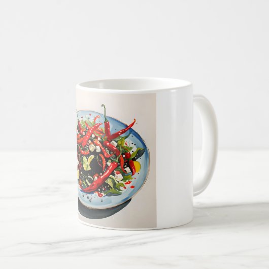 Mug Salade de poivrons chauds (Devant droit)