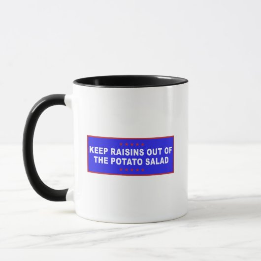 Mug Salade de pommes de terre Mème amusant (Gauche)