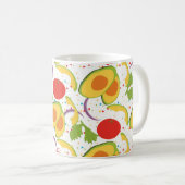 Mug Salade de tomates à l'avocat motif verdure (Devant droit)