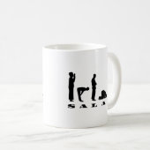 Mug Salah Prière Silhouette Design (Devant droit)