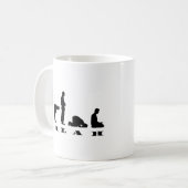 Mug Salah Prière Silhouette Design (Devant gauche)