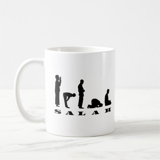 Mug Salah Prière Silhouette Design (Gauche)