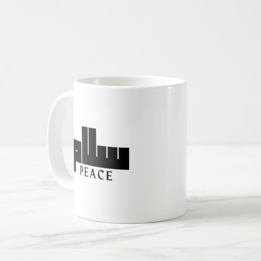 Mug Salam Peace Calligraphie arabe (Devant gauche)