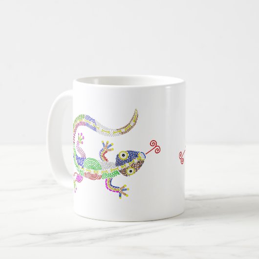 MUG SALAMANDRE COULEUR (Devant gauche)