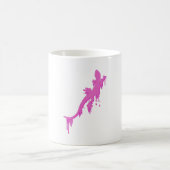 Mug Salamandre Rose Distressée Avec Lavette De Peintur (Centre)