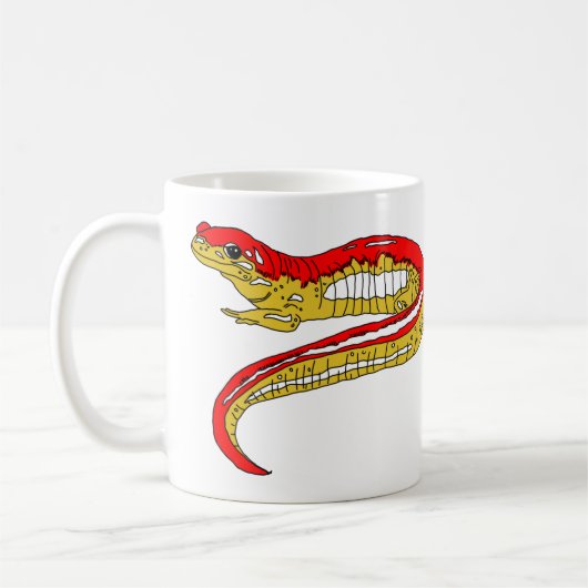 Mug Salamandre rouge et jaune (Gauche)