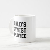 Mug Salarié le plus Okayest dans le monde (Devant gauche)