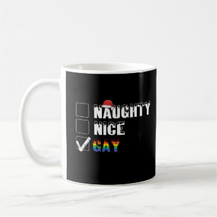 Mug Sale Cadeau Noël LGBT Fierté Gay Arc-en-ciel Mauva