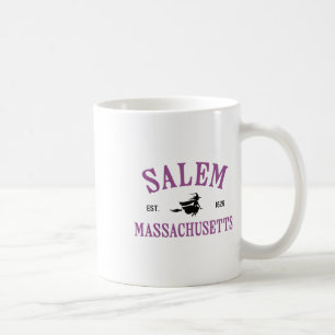 Mug Salem Machusetts Sorcière Flying Broomstick Hallow