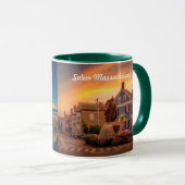 Mug Salem Massachusetts avec navire et Roger Conant (Devant droit)