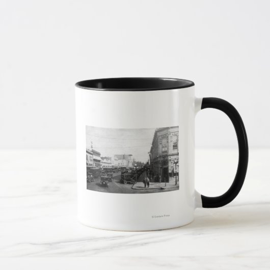 Mug Salem, OR Vue de la ville sur State Street Photogr (Droite)