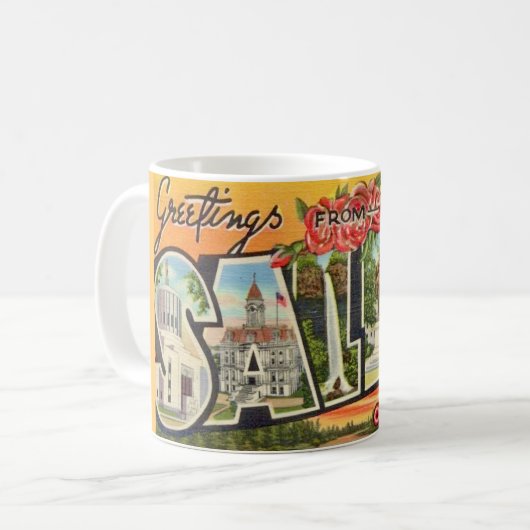 Mug Salem Oregon Salutations (Devant gauche)