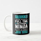 Mug Salesperson Job Title Profession Drôle Vendeur (Gauche)