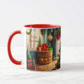 Mug Salle à la décoration festive, Noël traditionnel (Gauche)