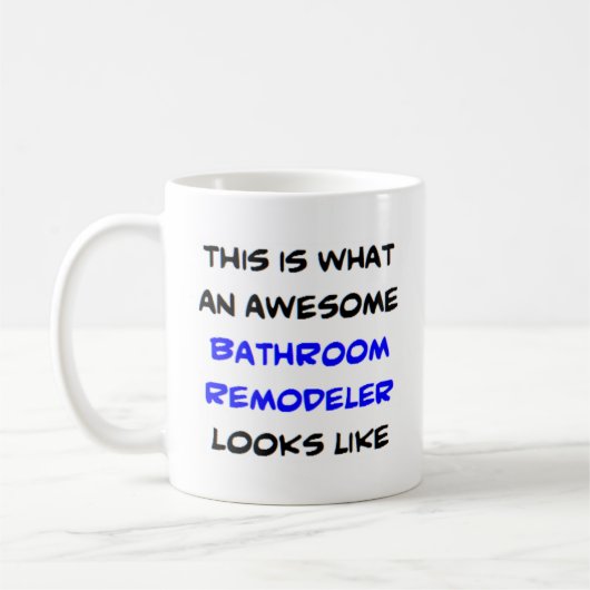 Mug salle de bain remodeleur, génial (Gauche)