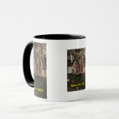 Mug salle de billard abstrait (Devant gauche)
