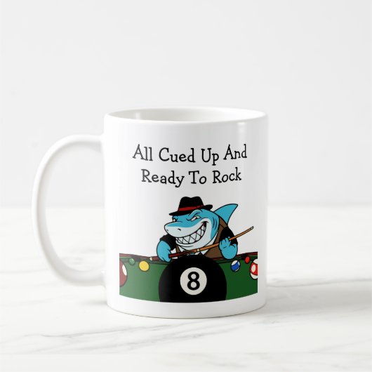 Mug Salle de billard rebelle drôle (Gauche)