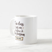 Mug Salle de classe modifiable avec le nom de l'enseig (Devant gauche)