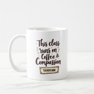 Mug Salle de classe modifiable avec le nom de l'enseig