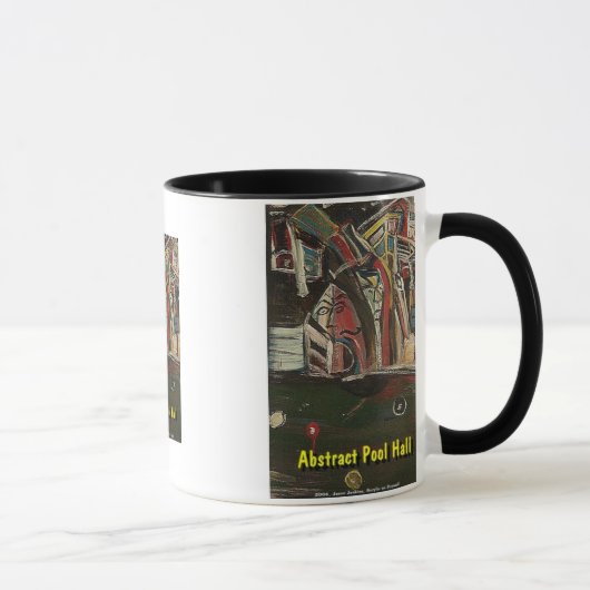 Mug Salle de piscine abstraite (Droite)