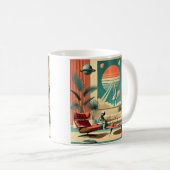 Mug Salle de séjour familiale d'ère spatiale futuriste (Devant droit)
