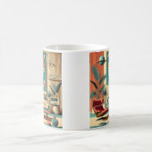 Mug Salle de séjour familiale d'ère spatiale futuriste (Centre)