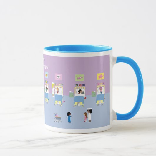Mug Salle d'hôpital d'enfants personnalisable (Droite)