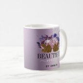 Mug Salon à ongles rose violet femme technicien des on (Devant droit)