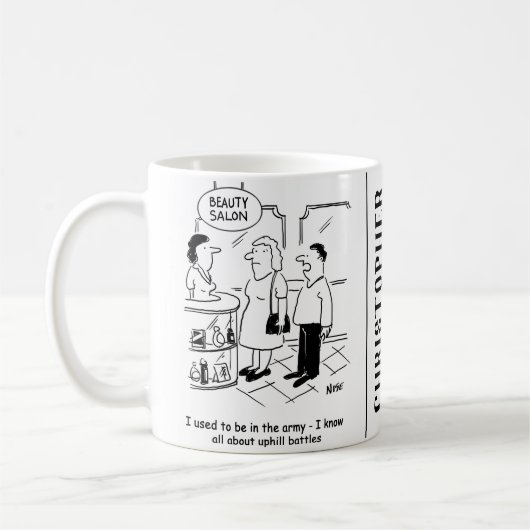 Mug Salon de beauté et combats acharnés (Gauche)