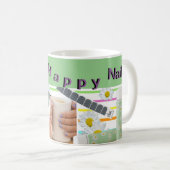 Mug Salon de beauté HAPPY NAILS Cust. Musique de café  (Devant droit)