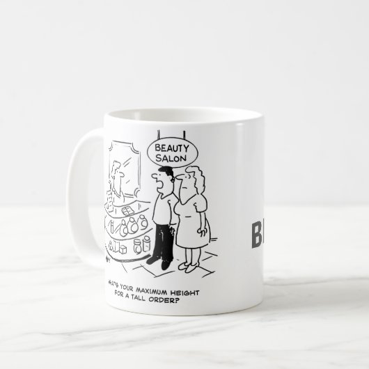 Mug Salon de beauté - hauteur maximale pour une grande (Devant gauche)