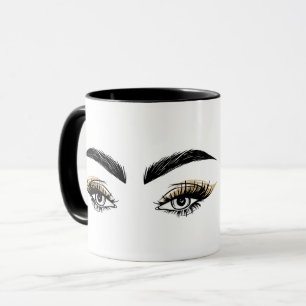 Mug Salon de Beauté Pretty Eyes Maquillage Cils Extens