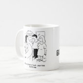 Mug Salon de beauté - votre temps commence... maintena (Devant gauche)