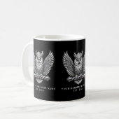 Mug Salon de coiffure moderne Silver Owl Promo Marque (Devant gauche)