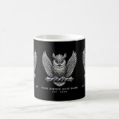 Mug Salon de coiffure moderne Silver Owl Promo Marque (Centre)