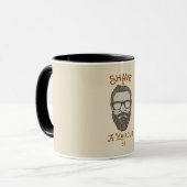 Mug Salon de coiffure rétro graphique de barbier de ty (Devant gauche)