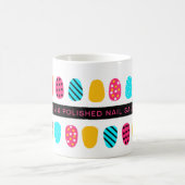 Mug Salon de ongles Turquoise rose Fille Professionnel (Centre)