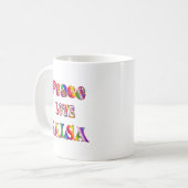 Mug Salsa d'amour de paix (Devant gauche)