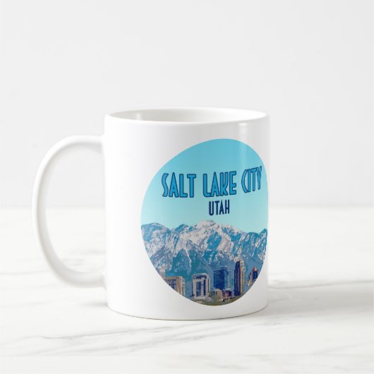 Mug Salt Lake City Utah Downtown Vintage (Gauche)