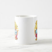Mug Salty Beach | Soleil et palmier tropicaux (Centre)