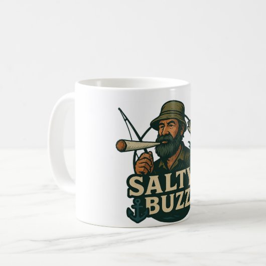 Mug Salty Buzz original design Classic Mug, 11 oz (Devant gauche)