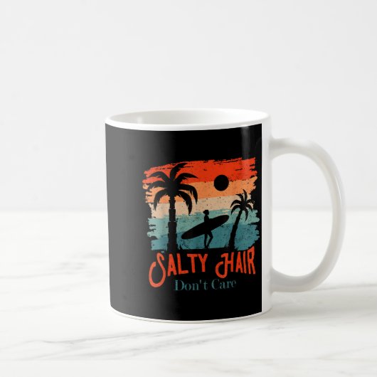 Mug Salty Hair Don't Care Vintage Surfer  (Droite)